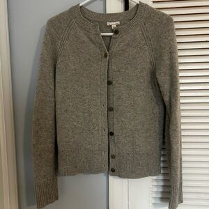GAP Women's Gray Cashmere Cardigan Sweater Small
